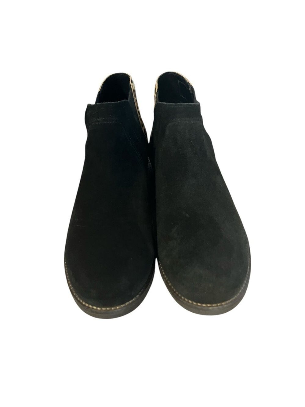 Clarks Demi Beat Leopard Pony Hair Suede Ankle Booties 9M - Picture 5 of 9